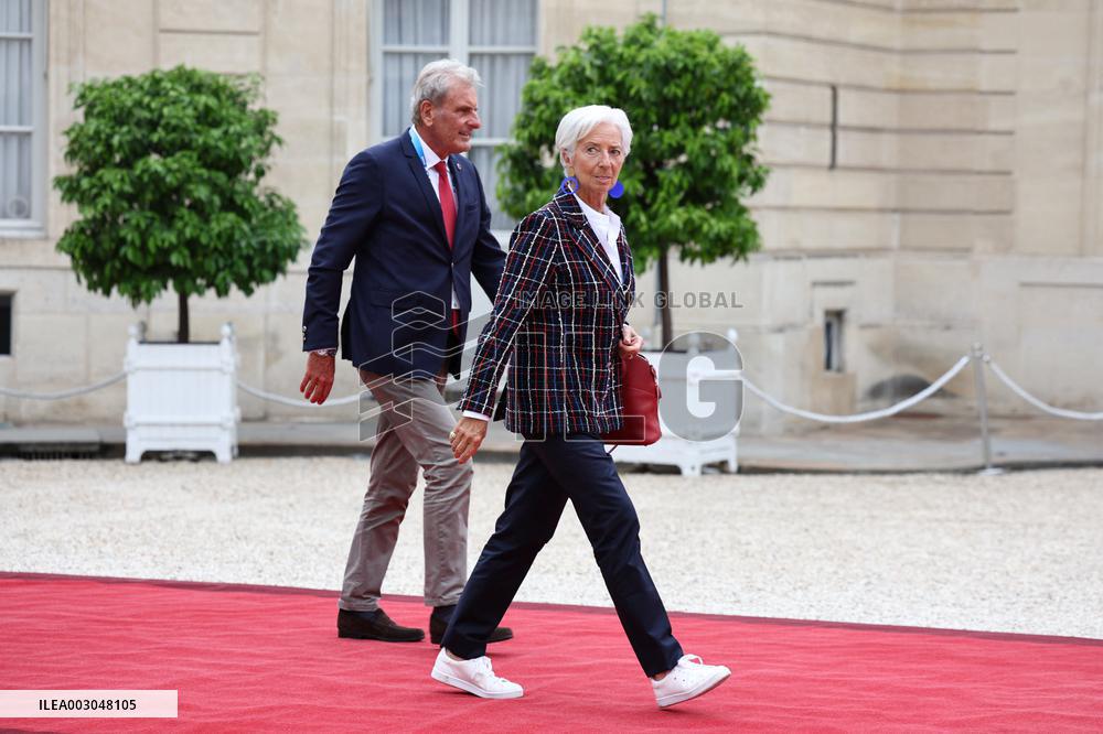 Paris 2024 - Reception At Elysee Prior Opening Ceremony