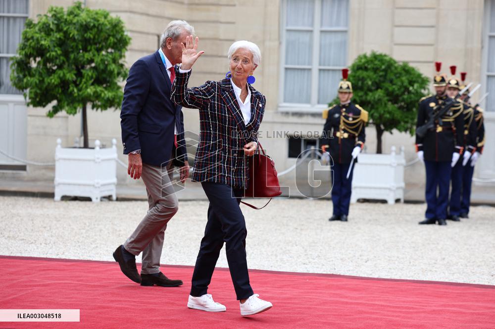 Paris 2024 - Reception At Elysee Prior Opening Ceremony