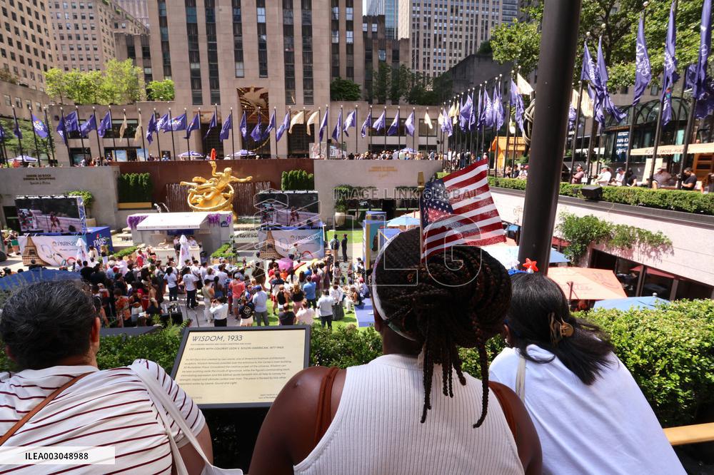 Paris 2024 - People Watch Opening Ceremony - NYC