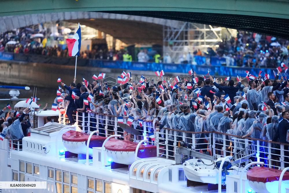 Paris 2024 - Opening Ceremony - French Delegation