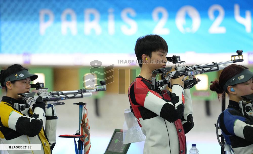 (PARIS2024)FRANCE-CHATEAUROUX-SHOOTING-10M AIR RIFLE MIXED TEAM