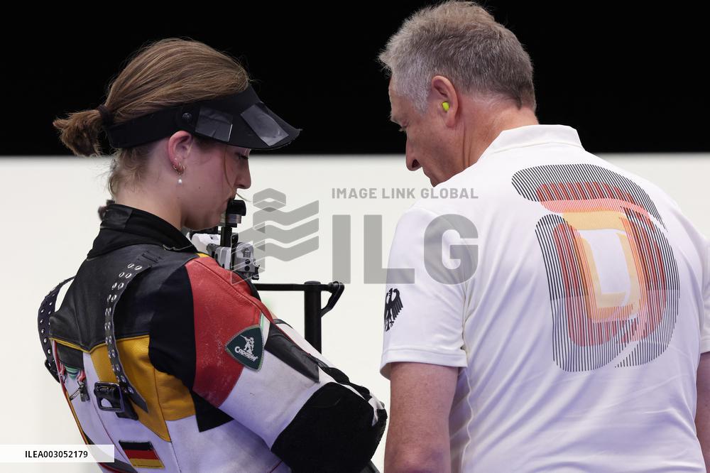 (PARIS2024)FRANCE-CHATEAUROUX-SHOOTING-10M AIR RIFLE MIXED TEAM-BRONZE MEDAL MATCH