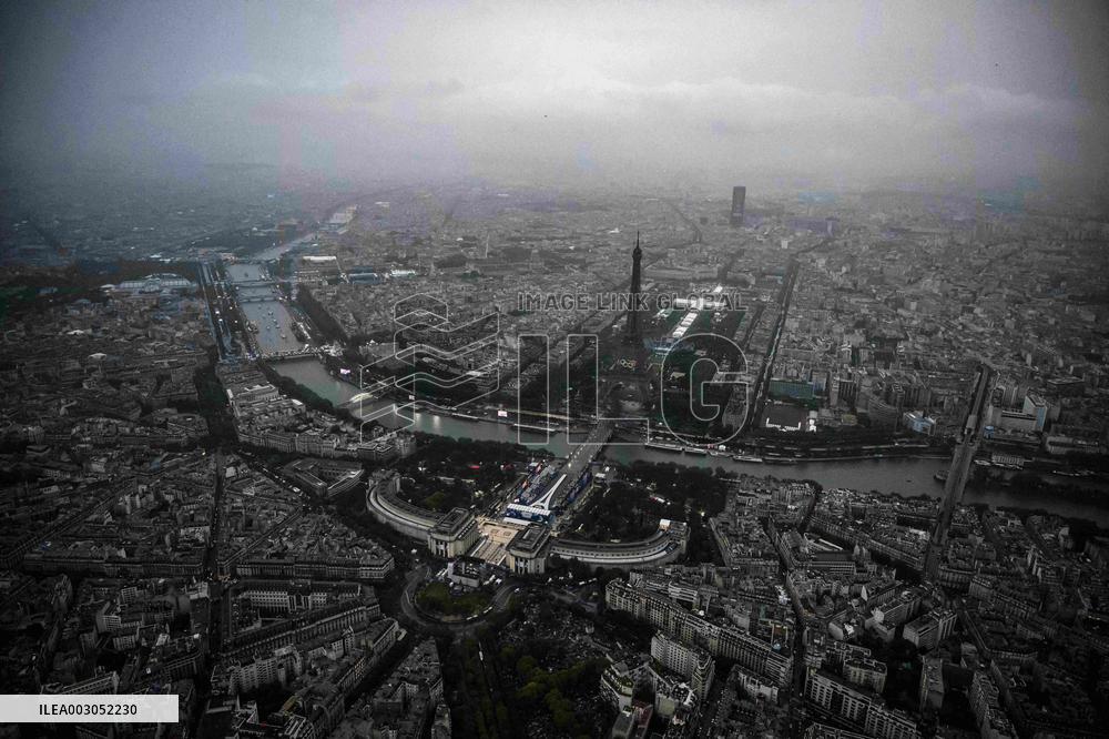 Paris 2024 - Opening Ceremony - Aerial View