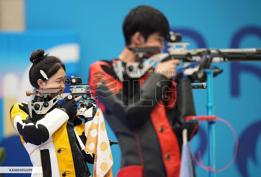 (PARIS2024)FRANCE-CHATEAUROUX-SHOOTING-10M AIR RIFLE MIXED TEAM-GOLD MEDAL MATCH