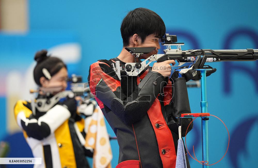 (PARIS2024)FRANCE-CHATEAUROUX-SHOOTING-10M AIR RIFLE MIXED TEAM-GOLD MEDAL MATCH
