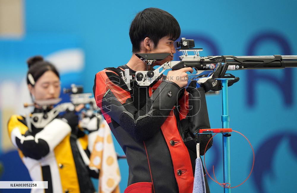 (PARIS2024)FRANCE-CHATEAUROUX-SHOOTING-10M AIR RIFLE MIXED TEAM-GOLD MEDAL MATCH