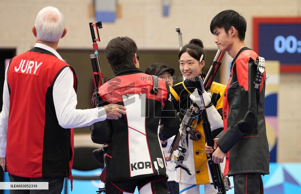 (PARIS2024)FRANCE-CHATEAUROUX-SHOOTING-10M AIR RIFLE MIXED TEAM-GOLD MEDAL MATCH