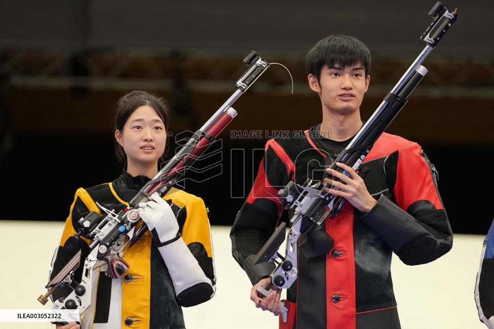 (PARIS2024)FRANCE-CHATEAUROUX-SHOOTING-10M AIR RIFLE MIXED TEAM-GOLD MEDAL MATCH