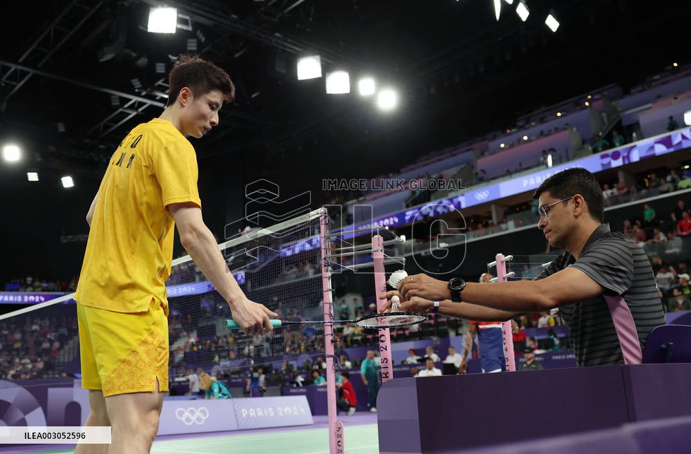 (PARIS2024)FRANCE-PARIS-BADMINTON-MEN'S SINGLES