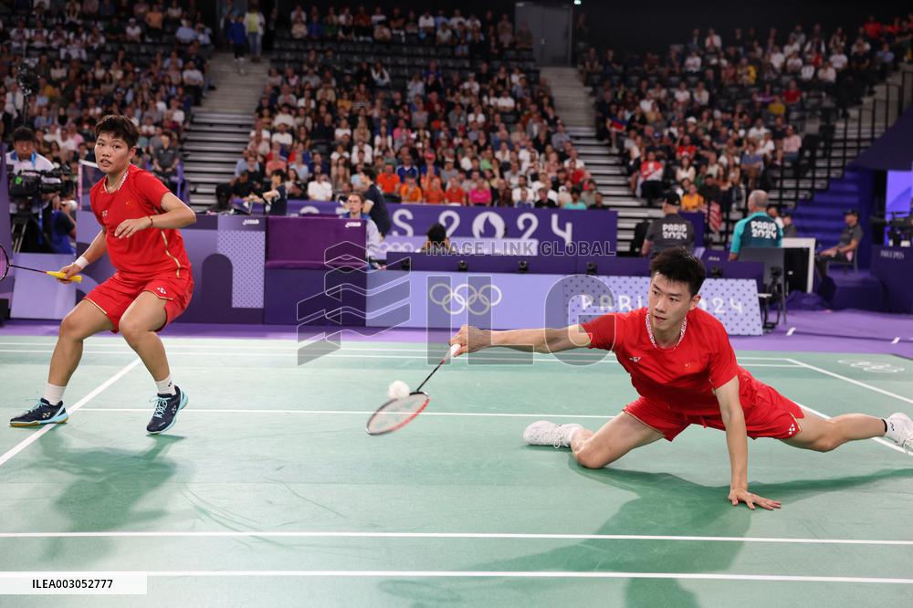 (PARIS2024)FRANCE-PARIS-BADMINTON-MIXED DOUBLES