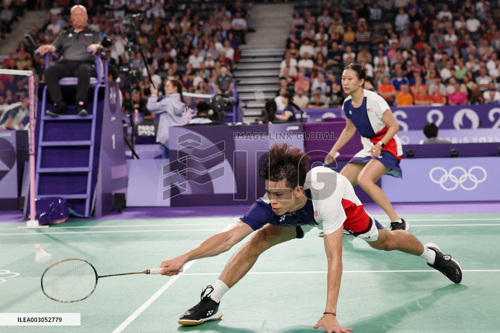 (PARIS2024)FRANCE-PARIS-BADMINTON-MIXED DOUBLES