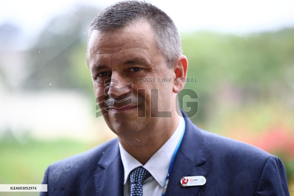 Paris 2024 - Olympic Chaudron Public Presentation At Tuileries Garden
