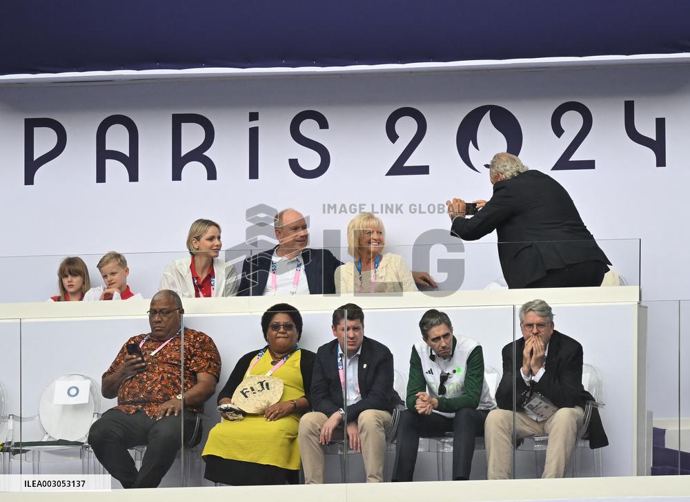 Paris 2024 - Monaco Royals At Rugby Sevens Semi-Final France v South Africa