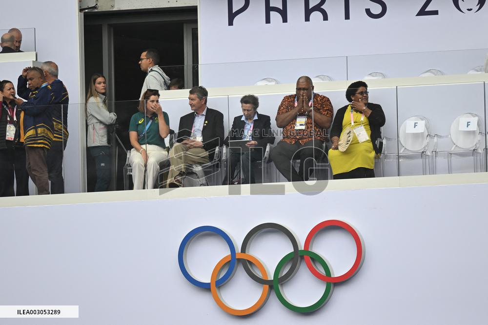 Paris 2024 - Rugby Sevens - Princess Anne At France v South Africa