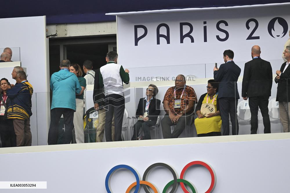 Paris 2024 - Rugby Sevens - Princess Anne At France v South Africa