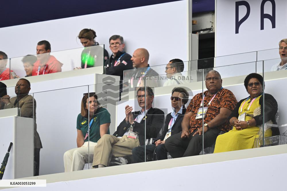 Paris 2024 - Rugby Sevens - Princess Anne At France v South Africa