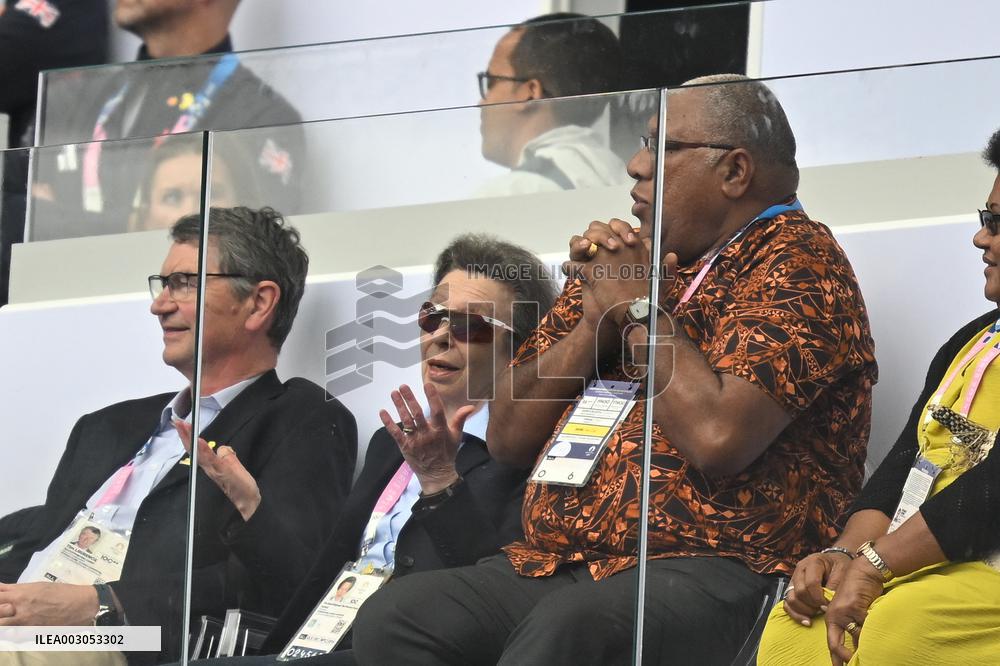 Paris 2024 - Rugby Sevens - Princess Anne At France v South Africa