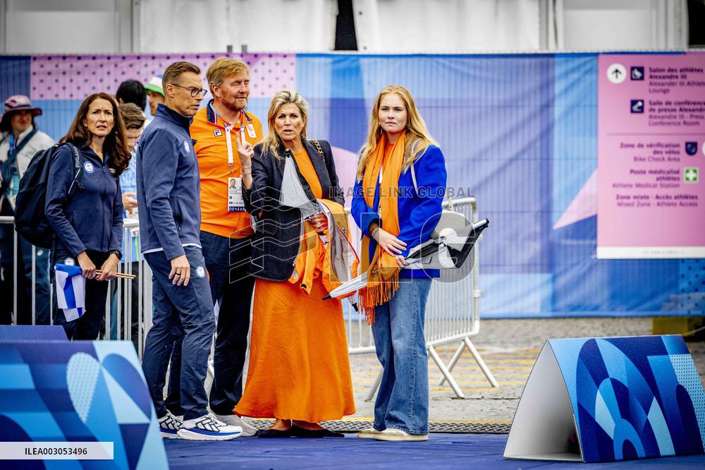 Paris 2024 - Royals Visit The Cycling Race, Individual Time Trial Women