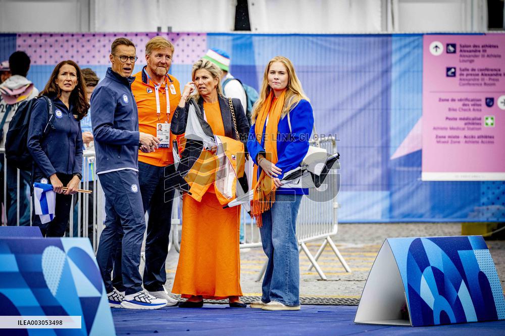 Paris 2024 - Royals Visit The Cycling Race, Individual Time Trial Women