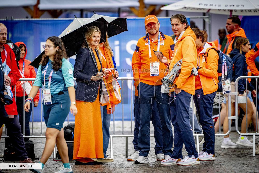Paris 2024 - Royals Visit The Cycling Race, Individual Time Trial Women