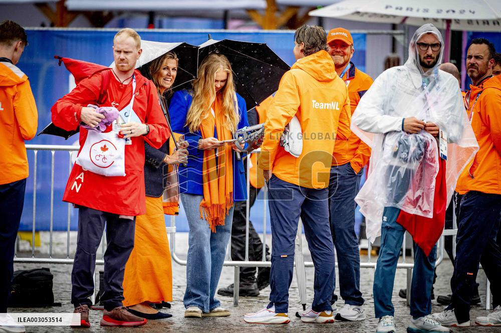 Paris 2024 - Royals Visit The Cycling Race, Individual Time Trial Women