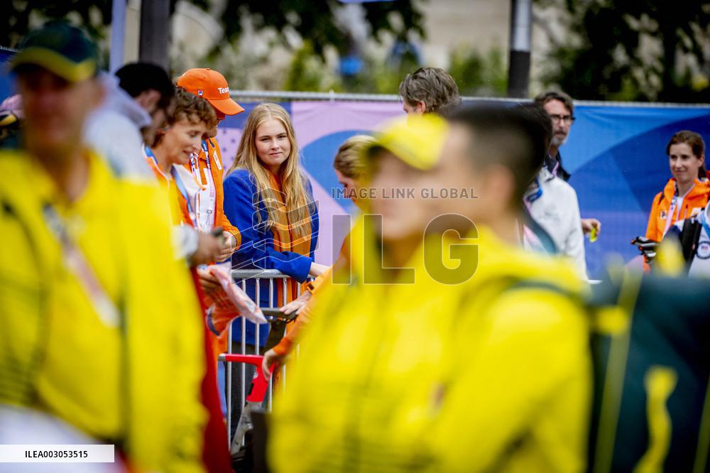 Paris 2024 - Royals Visit The Cycling Race, Individual Time Trial Women
