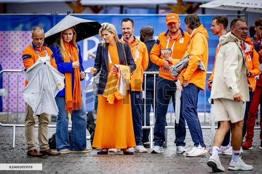 Paris 2024 - Royals Visit The Cycling Race, Individual Time Trial Women