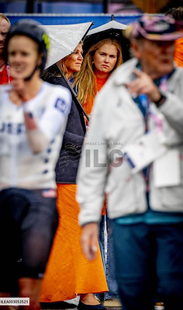 Paris 2024 - Royals Visit The Cycling Race, Individual Time Trial Women