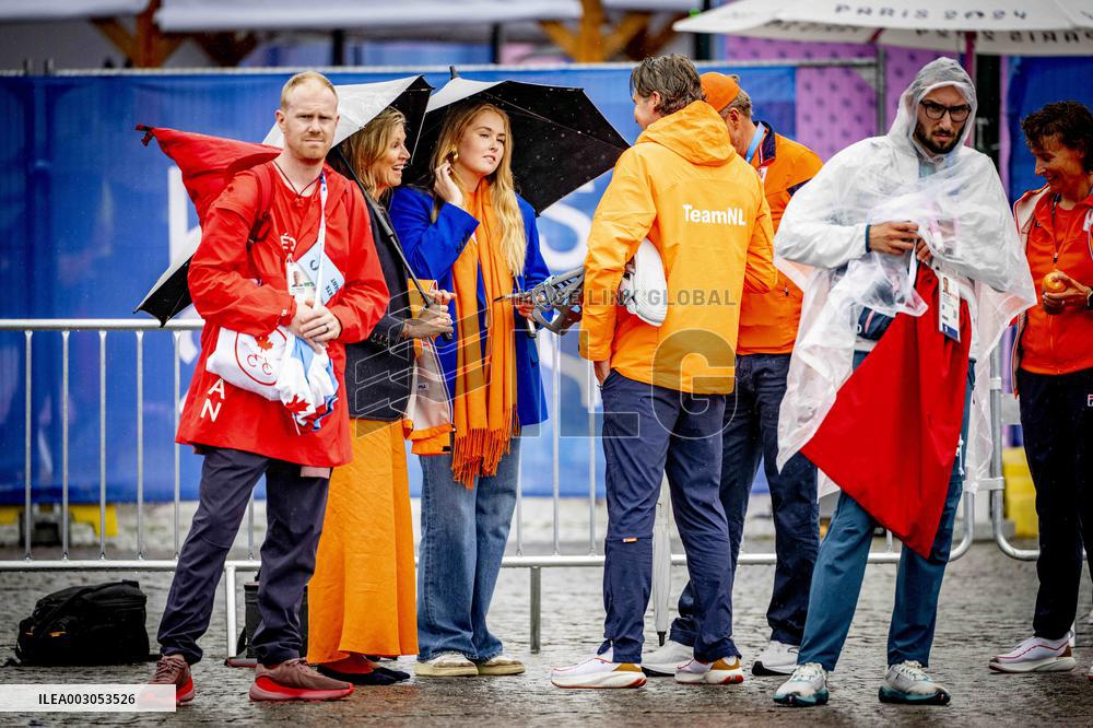 Paris 2024 - Royals Visit The Cycling Race, Individual Time Trial Women