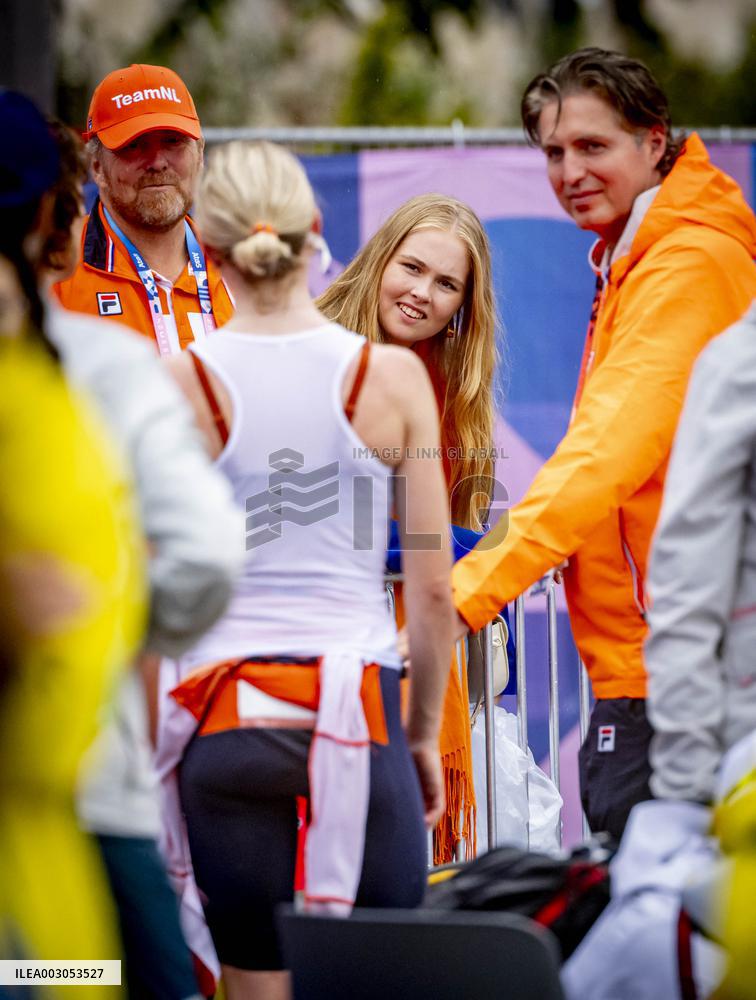 Paris 2024 - Royals Visit The Cycling Race, Individual Time Trial Women