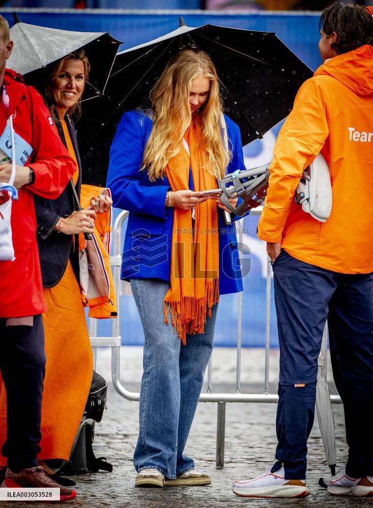 Paris 2024 - Royals Visit The Cycling Race, Individual Time Trial Women
