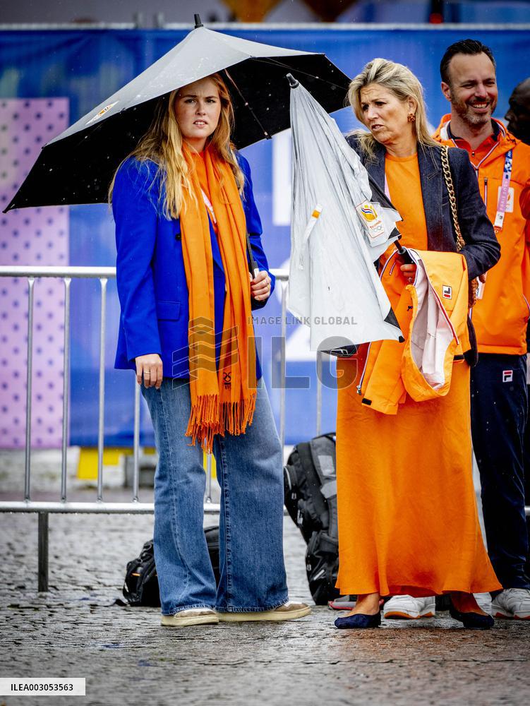 Paris 2024 - Royals Visit The Cycling Race, Individual Time Trial Women