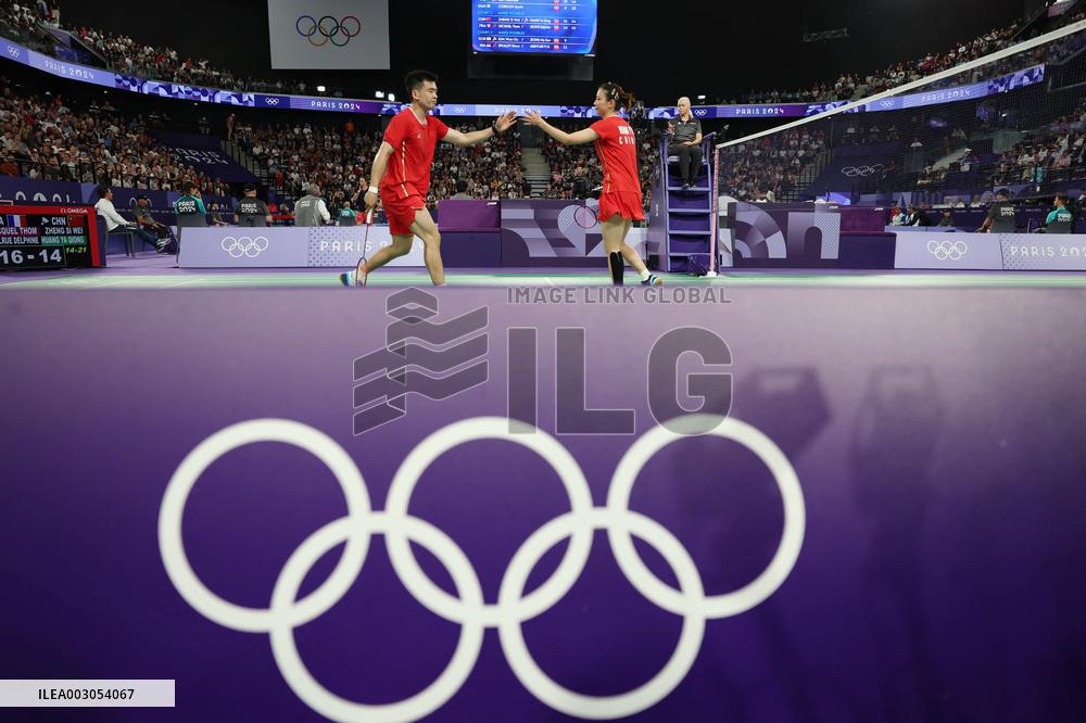(PARIS2024)FRANCE-PARIS-BADMINTON-MIXED DOUBLES