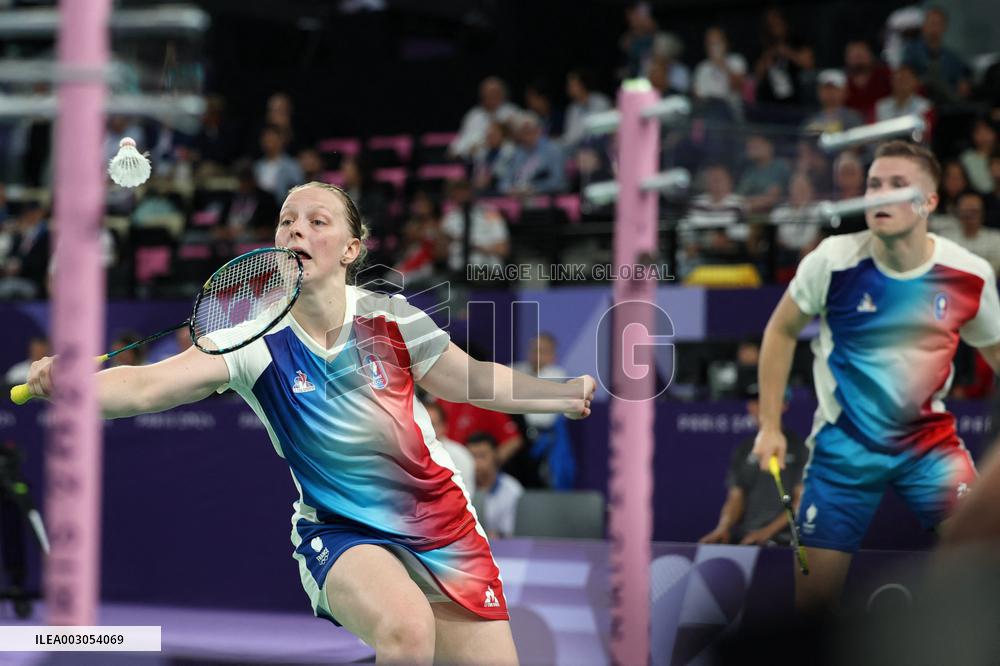 (PARIS2024)FRANCE-PARIS-BADMINTON-MIXED DOUBLES