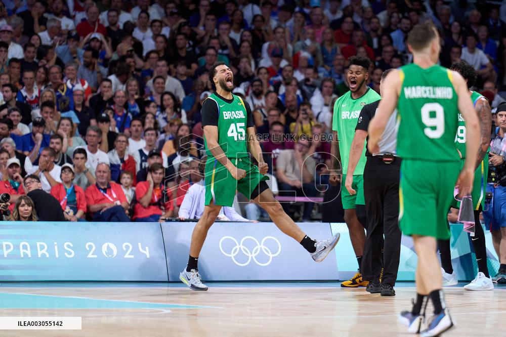 Paris 2024 - Men's Basketball - France v Brazil