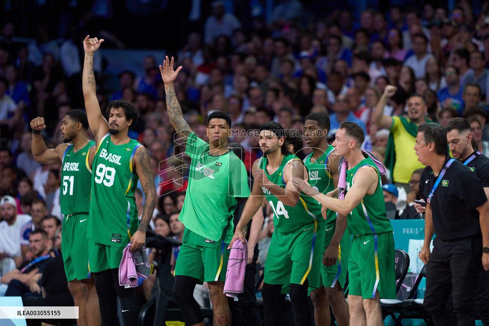 Paris 2024 - Men's Basketball - France v Brazil