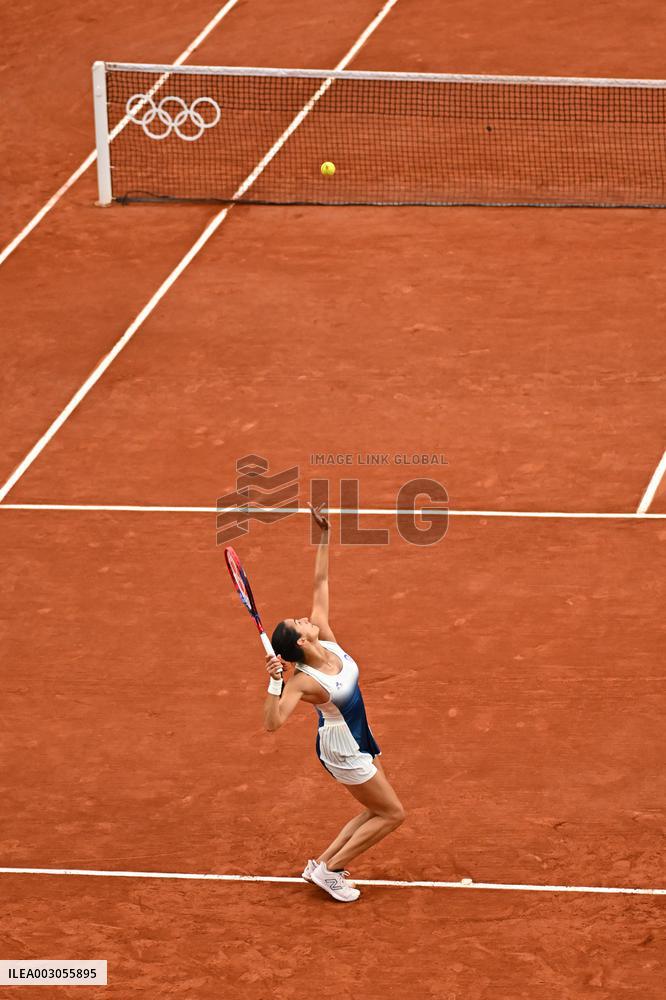 Paris 2024 - Tennis - Caroline Garcia v Jaqueline Cristia