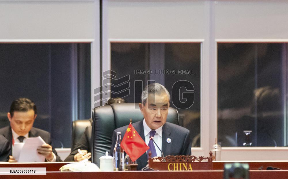 LAOS-VIENTIANE-WANG YI-31ST ASEAN REGIONAL FORUM-FOREIGN MINISTERS' MEETING
