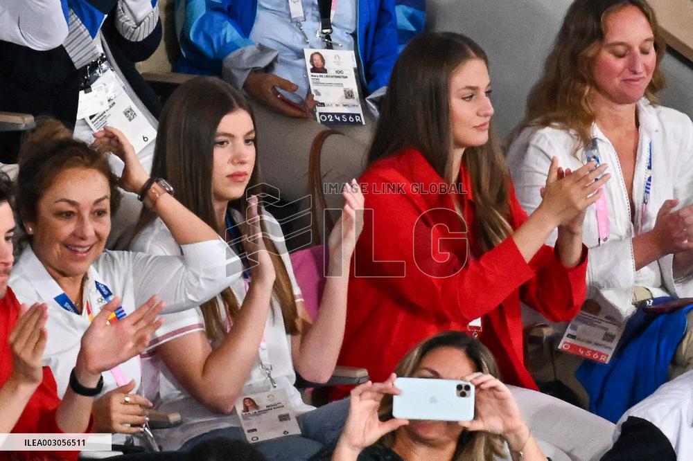 Paris 2024 - Tennis - Princess Leonor And Infante Sofia