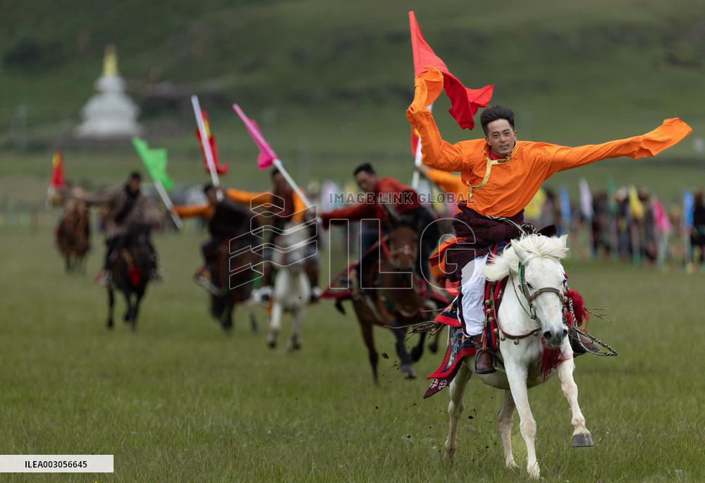 (SichuanMosaics)CHINA-SICHUAN-GARZE-RURAL FOLK EVENT (CN)