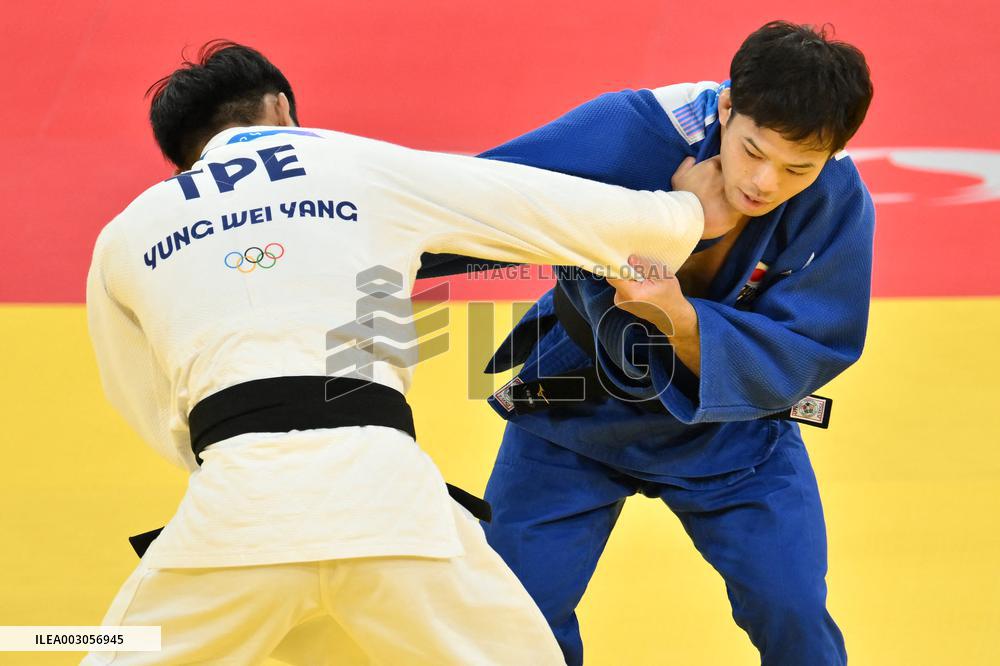 Paris 2024 - Judo - Men’s -60kg - Yung Wei Yang And Ryuju Nagayama