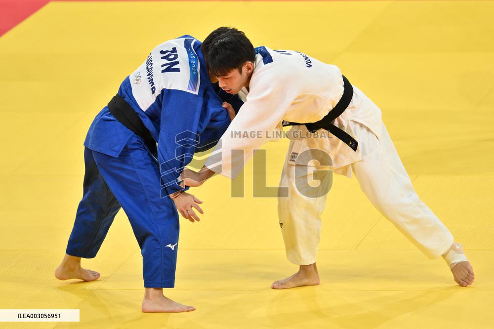 Paris 2024 - Judo - Men’s -60kg - Yung Wei Yang And Ryuju Nagayama