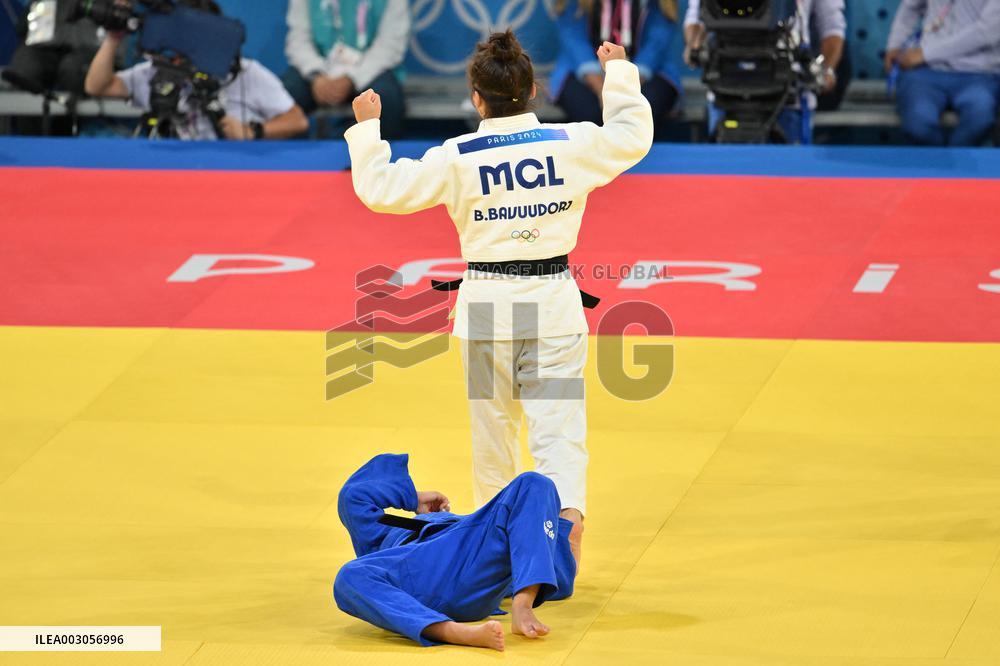 Paris 2024 - Judo - Women -48 kg - Tara Babulfath Wins Bronze