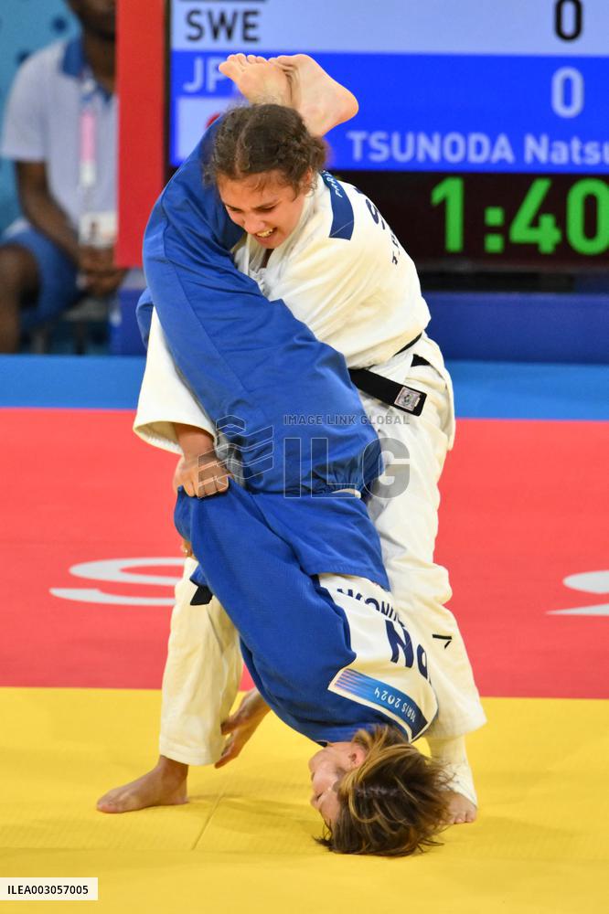 Paris 2024 - Judo - Women -48 kg - Tara Babulfath Wins Bronze