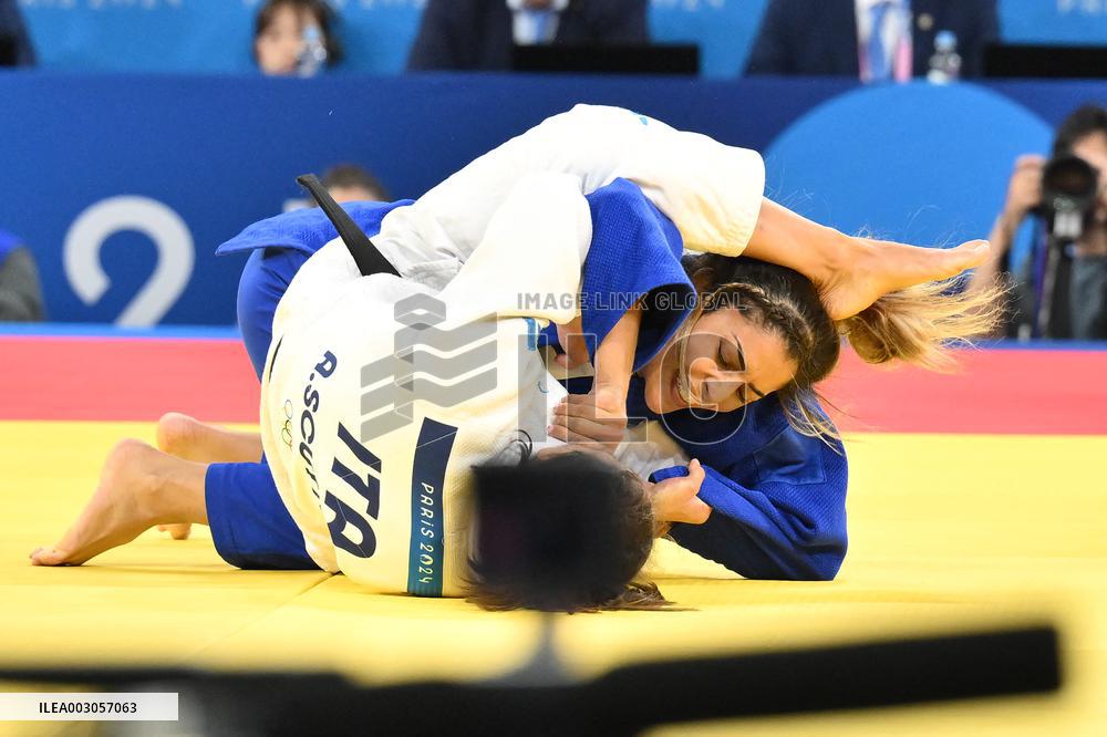 Paris 2024 - Judo - Women -48 kg - Shirine Boukli Wins Bronze