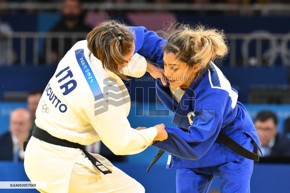 Paris 2024 - Judo - Women -48 kg - Shirine Boukli Wins Bronze