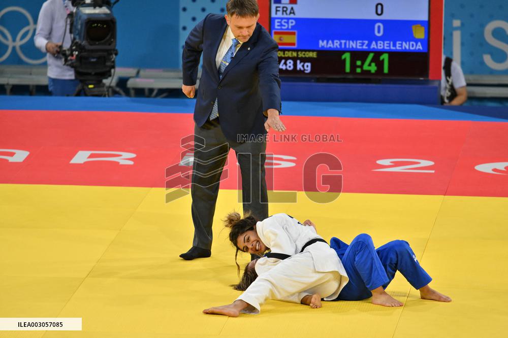 Paris 2024 - Judo - Women -48 kg - Shirine Boukli Wins Bronze