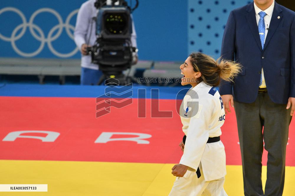 Paris 2024 - Judo - Women -48 kg - Shirine Boukli Wins Bronze