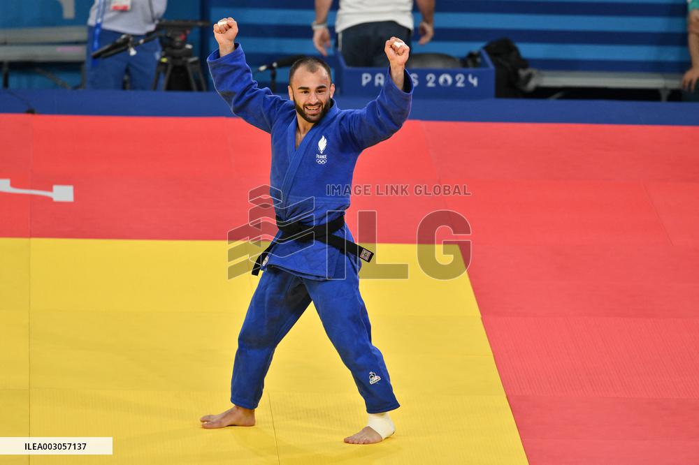 Paris 2024 - Judo - Men’s -60kg - Luka Mkheidze Wins Silver