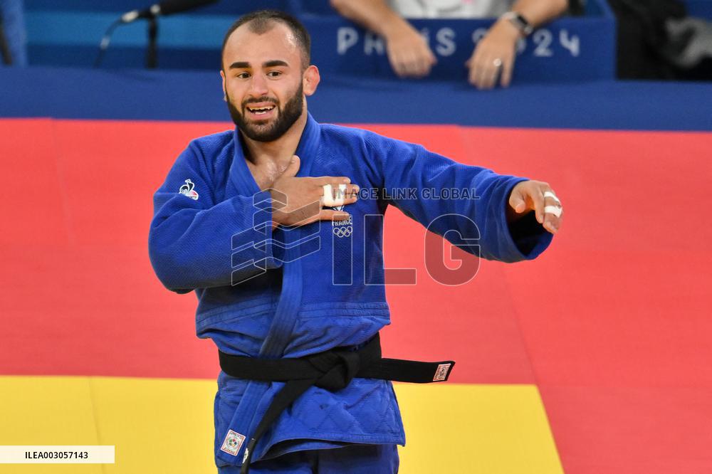 Paris 2024 - Judo - Men’s -60kg - Luka Mkheidze Wins Silver